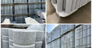 连云港 芝麻白花岗岩挡车柱、隔离柱多少钱