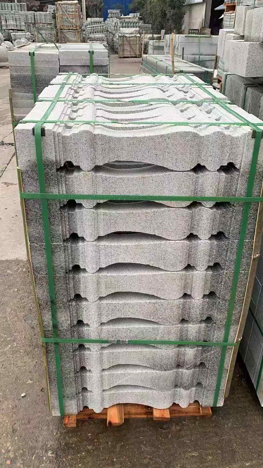 连云港 芝麻白方形拉丝面，栏杆花瓶柱