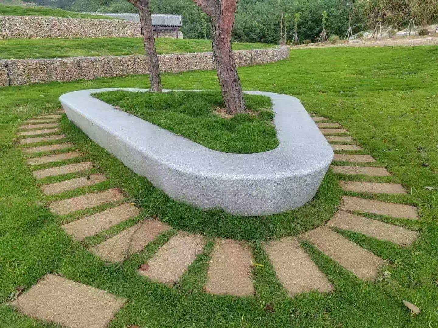 连云港 芝麻白光面整石坐凳