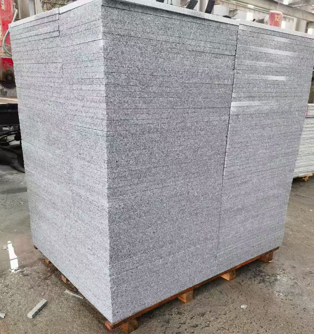 连云港 火烧面地铺石，街道广场园林市政工程板，1.8~5.0厚均有现货